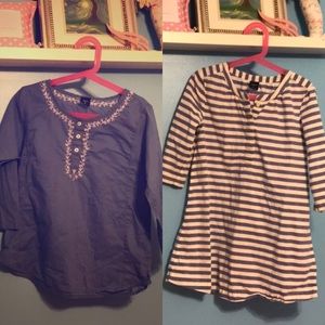 Great buy!! Two GAP kids tunics in size S and M!!