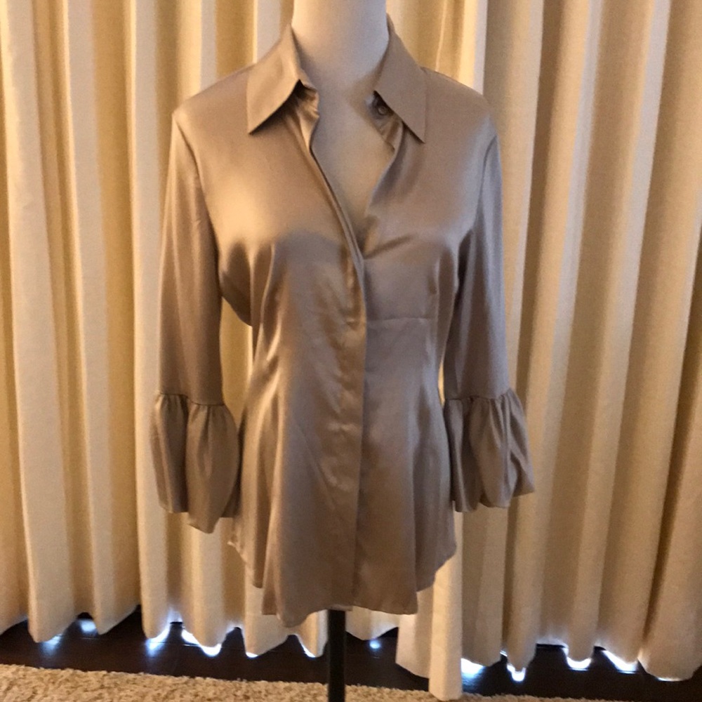 BCBG silver blouse