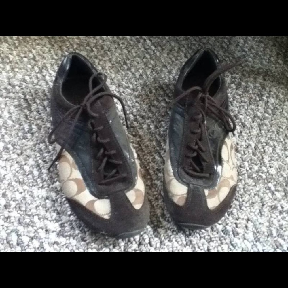 COACH brown/tan sneaker