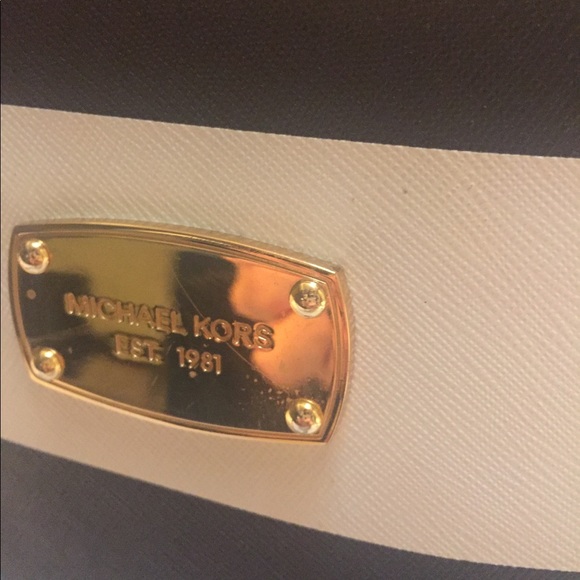 Michael Kors Striped Tote - Picture 2 of 8