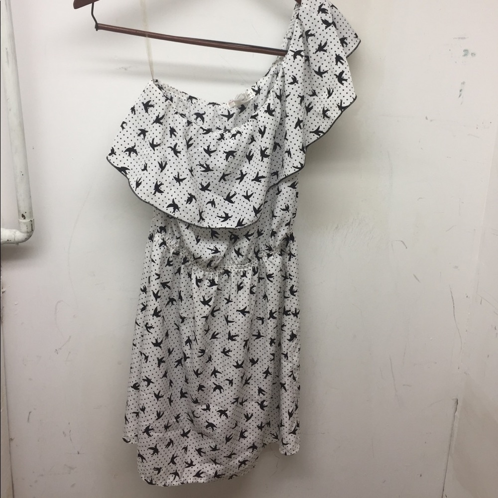 One Shoulder Patterned Dress