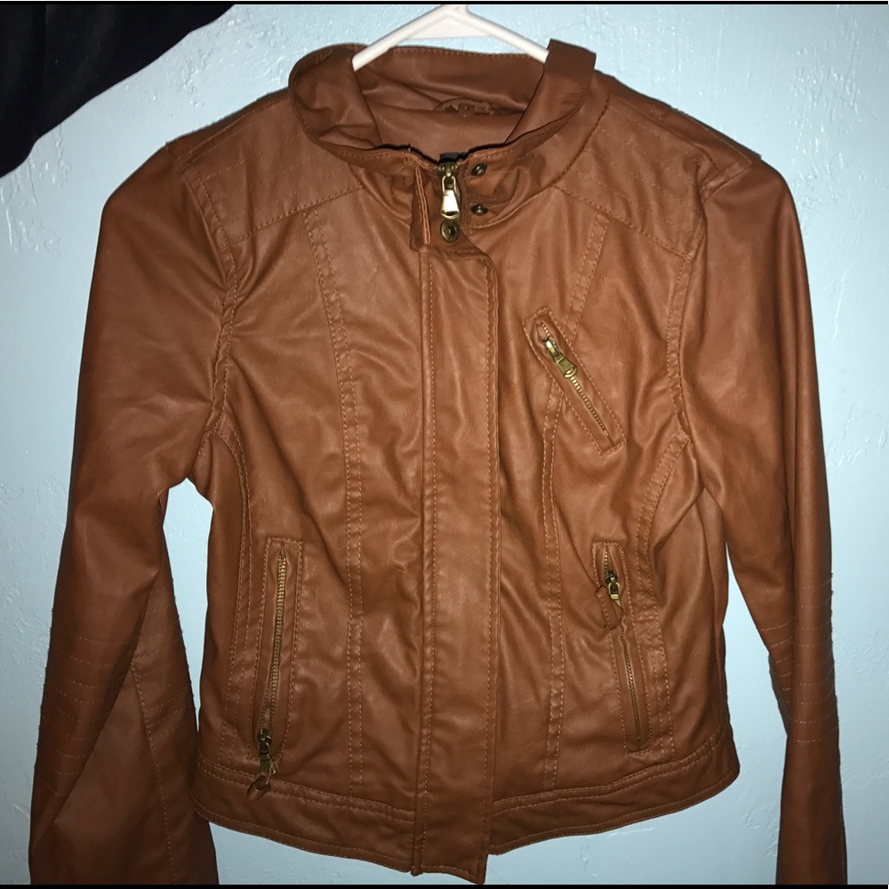 Wet Seal Brown Leather Jacket