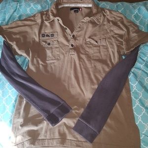 Quiksilver Long Sleeve layered shirt