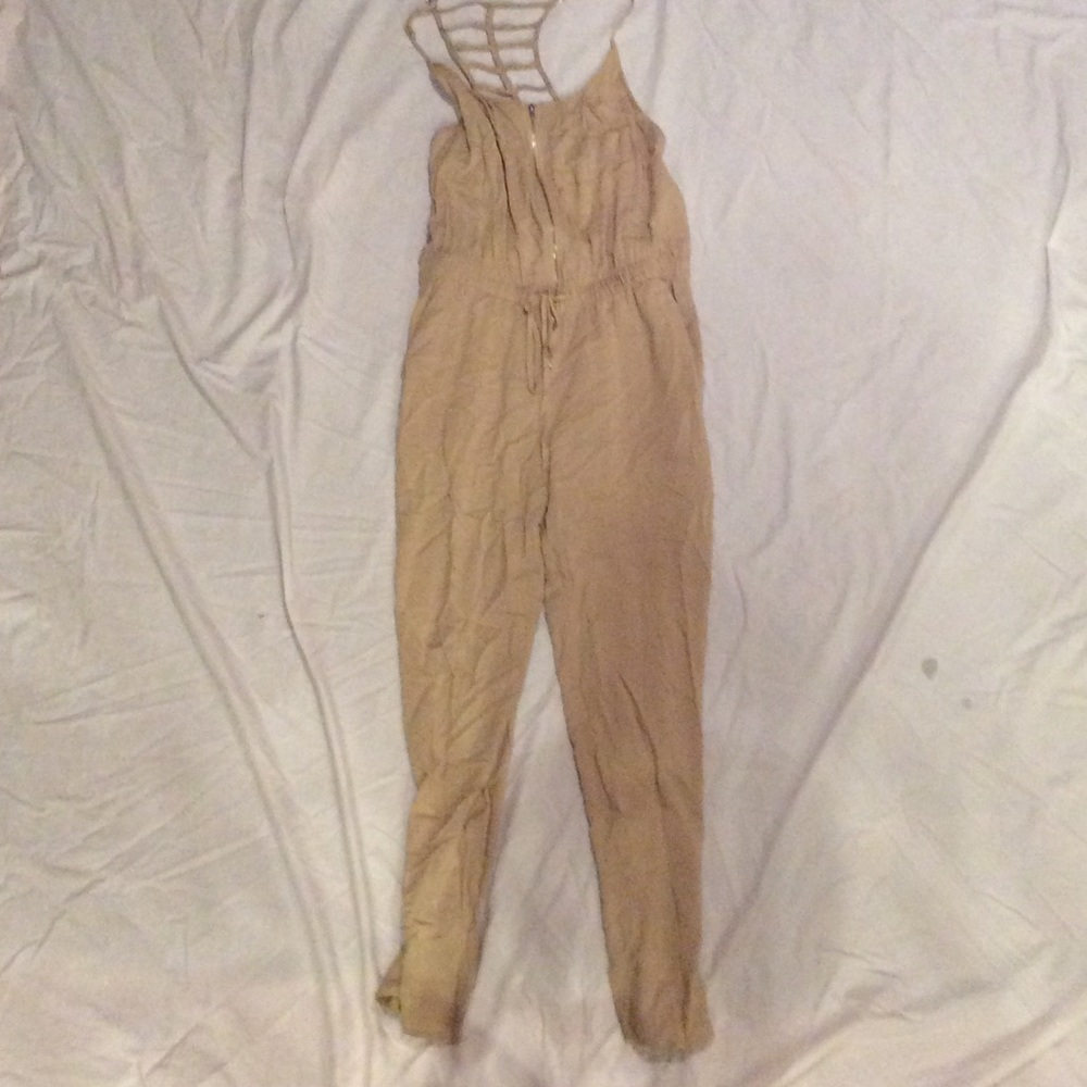 Tan jumpsuit