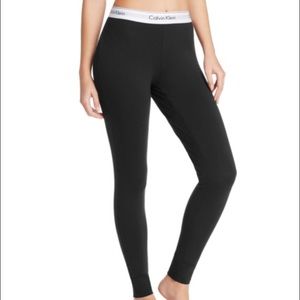 CALVIN KLEIN Black Cotton Sleepwear Pants Medium