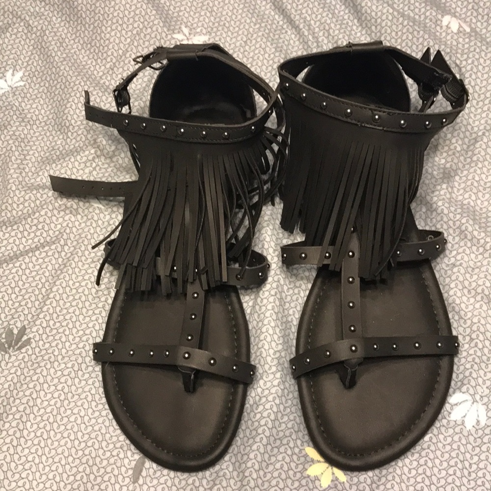 Torrid Fringe Gladiator Sandals (Wide Width) NWOT
