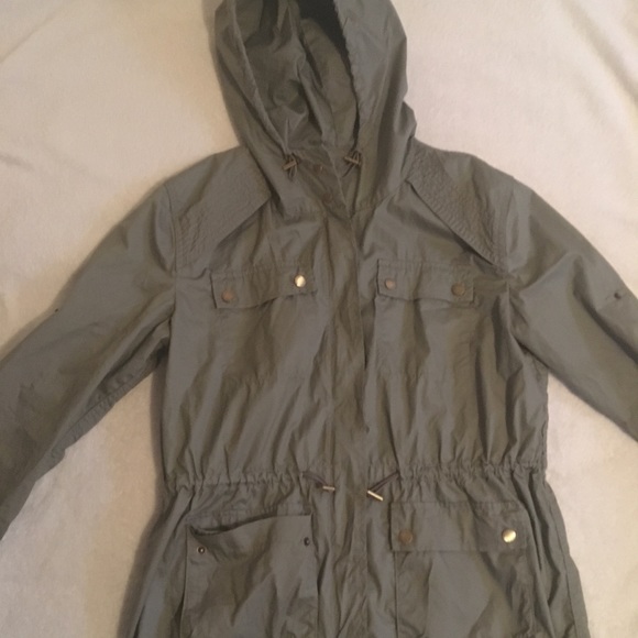 michael kors army green parka