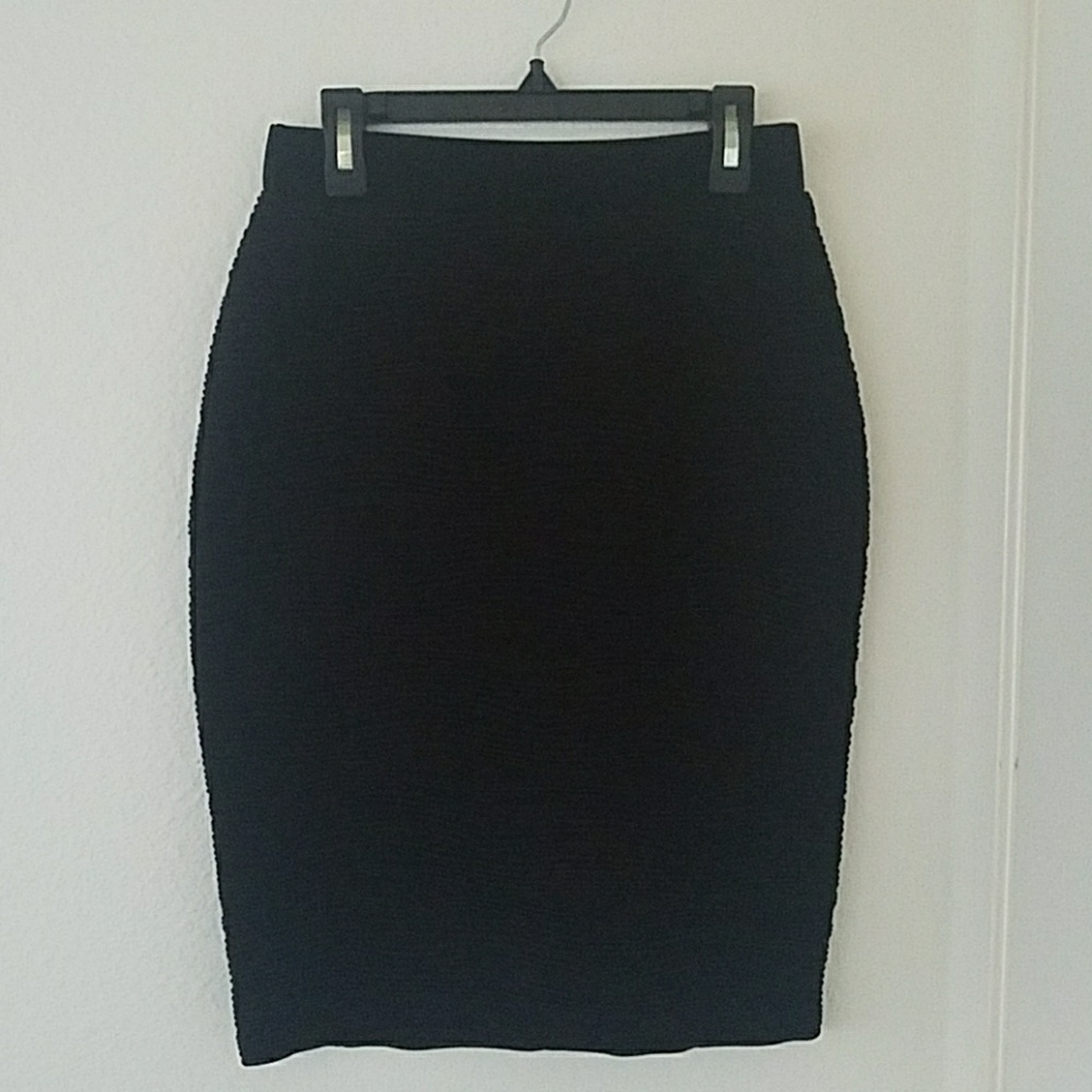 Black pencil skirt