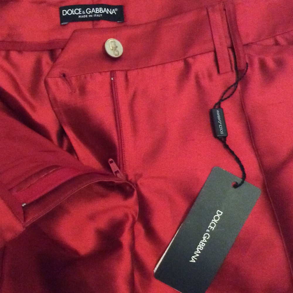 Dolce & Gabbana Silk Trousers