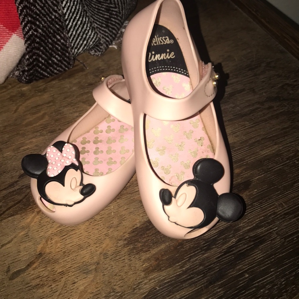 Mini Melissa Mickey and Minnie shoes.