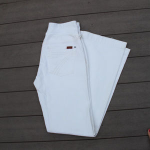 7 For All Mankind Dojo White Maternity Jeans