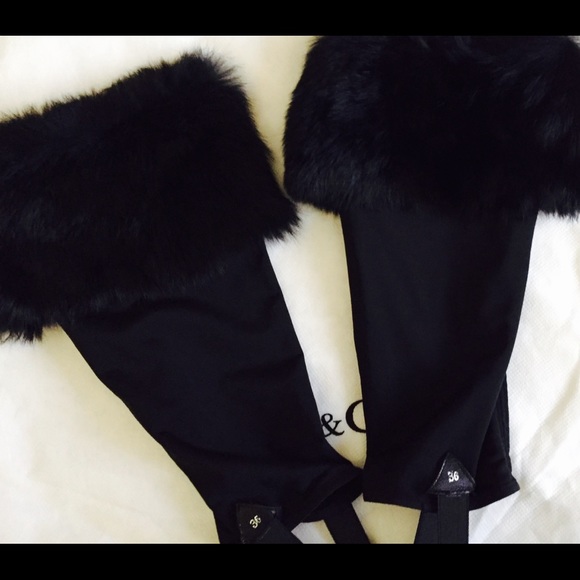 BCBG Mink Fur Boot Cuffs - Picture 2 of 3