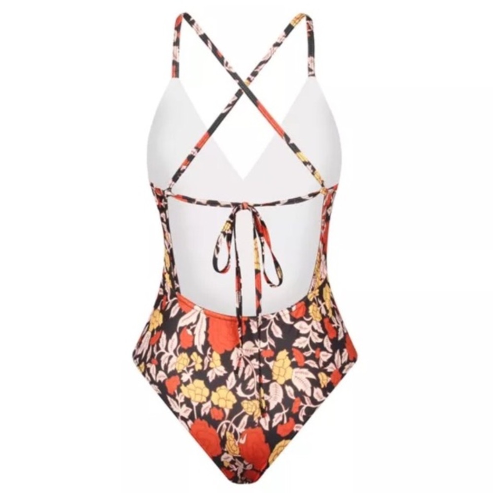 Spanish Rose One-Piece SWIMSUIT Azure Noire NEW - Picture 8 of 8