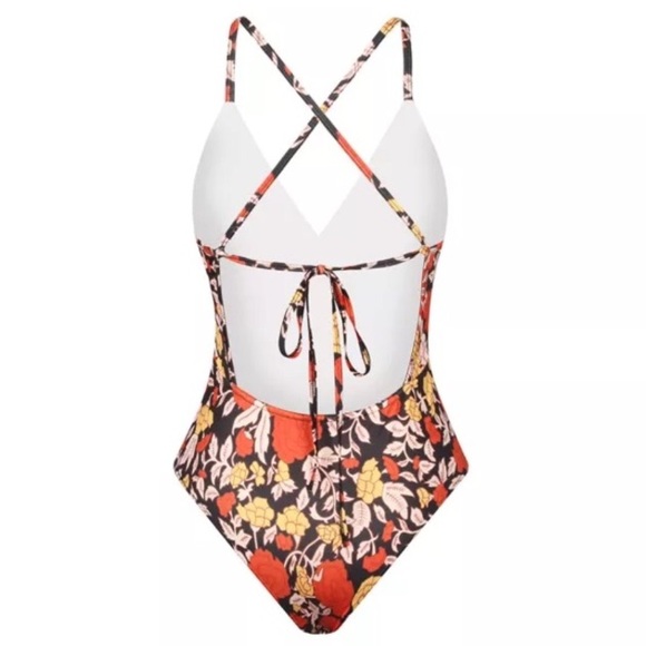 Spanish Rose One-Piece SWIMSUIT Azure Noire NEW - Picture 8 of 8