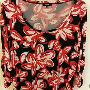 Red, white and blue top