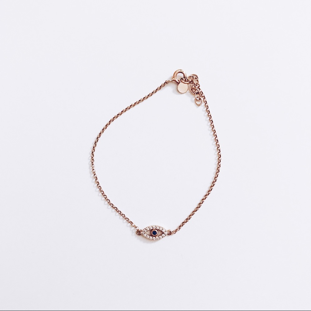 Gold Evil Eye Diamond bracelet