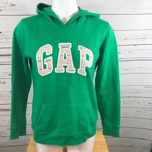 Gap Women's Green Appliqué Hoodie Size S