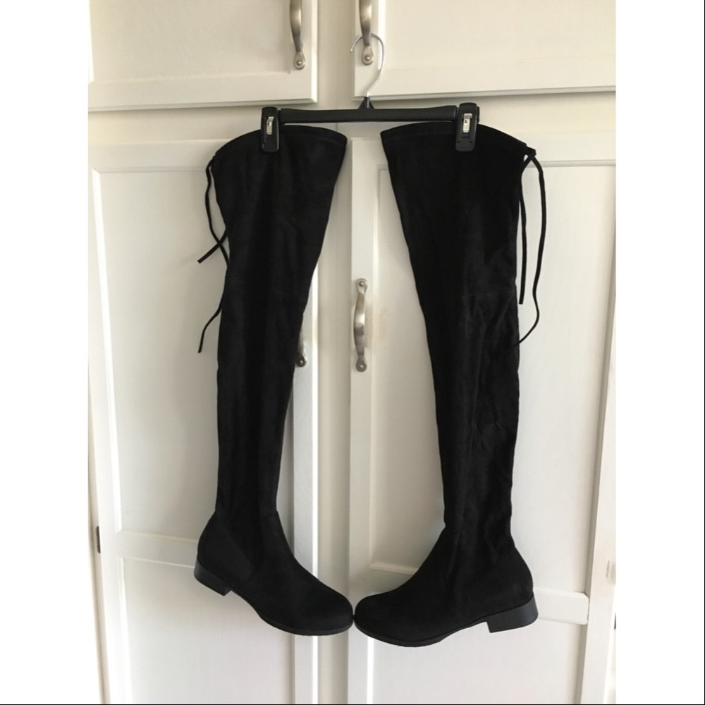 Suede Thigh High Boots