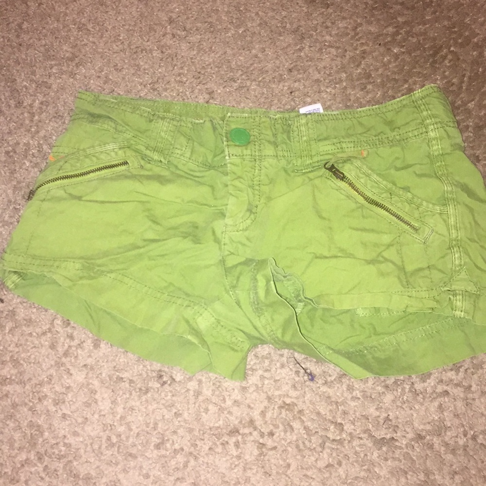 Lime green shorts