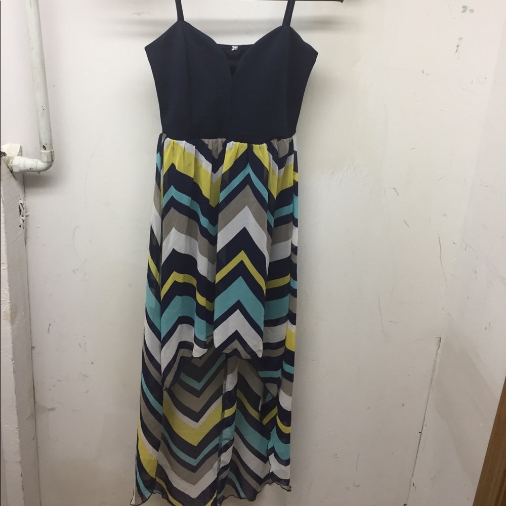 High Low Patterned Dress