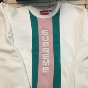 Supreme Vertical Logo Crewneck