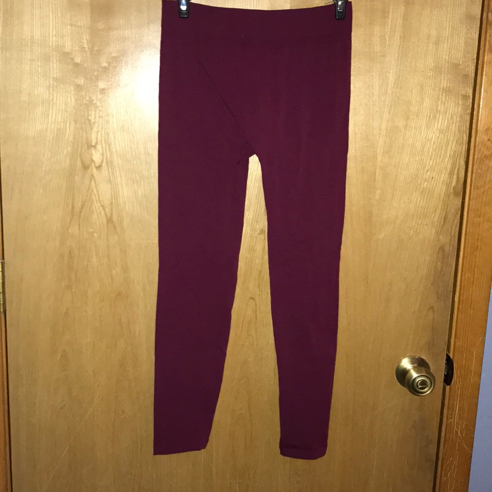 Small red leggings