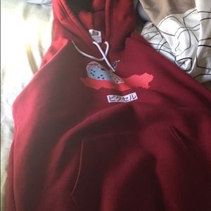 Red hoodie