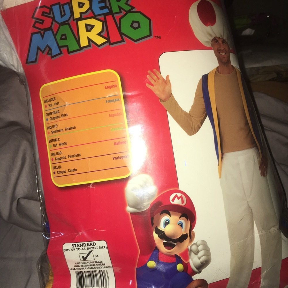 Super Mario Toad Halloween Costume
