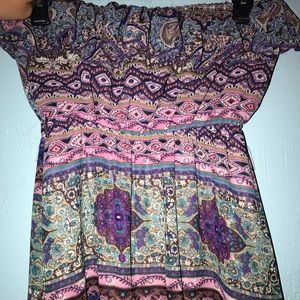 Strapless, high low dress