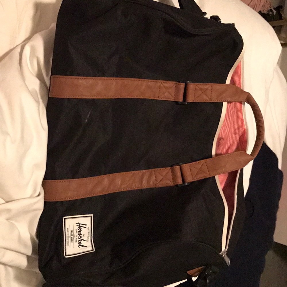 Hershel large black duffel bag