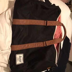 Hershel large black duffel bag