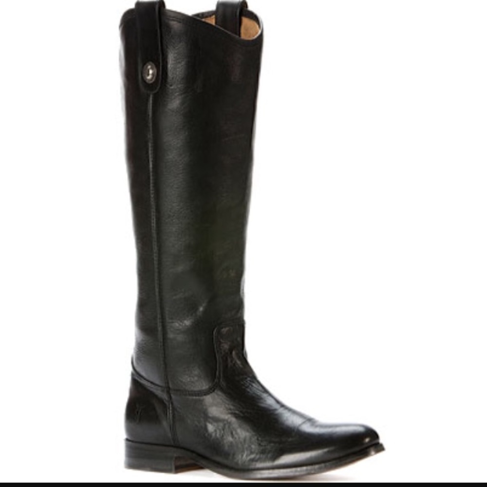 FRYE Melissa Black Button Boots Size 6