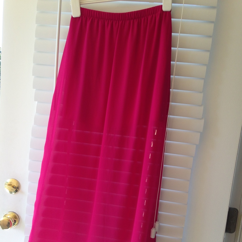 Pink Maxi Skirt