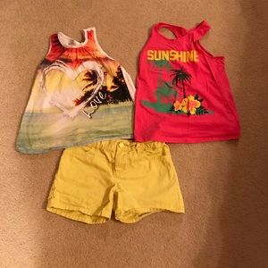 tank tops & shorts
