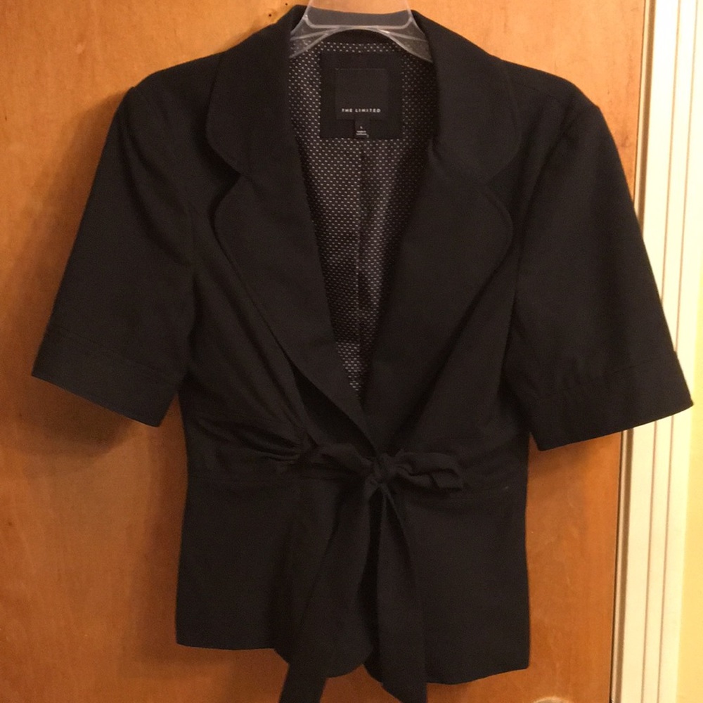 Blazer, tie front closure