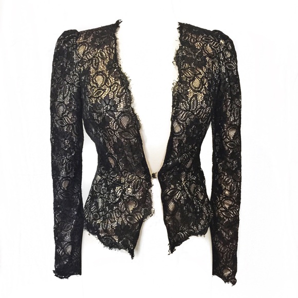 Charlotte Russe Jackets & Blazers - 1 DAY SALE LOWEST SELLING PRICE Black Lace Blazer