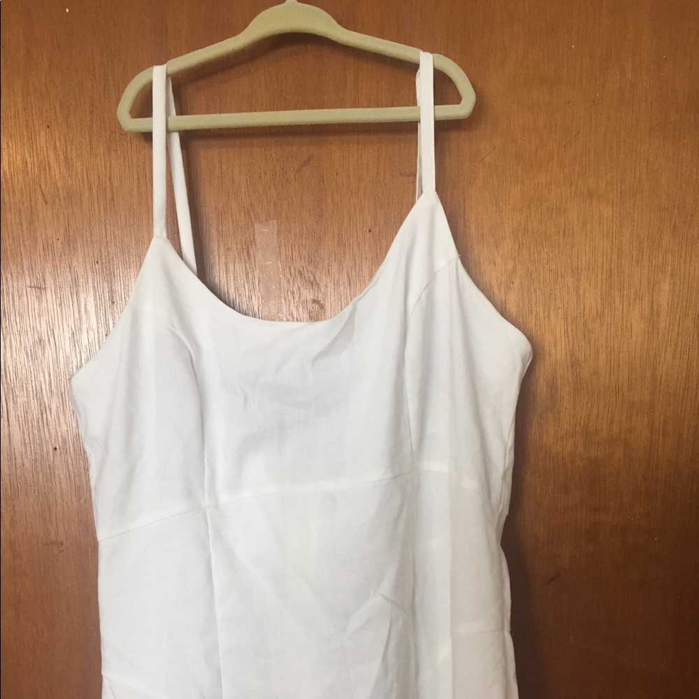 NWT ASOS linen midi pencil dress 10