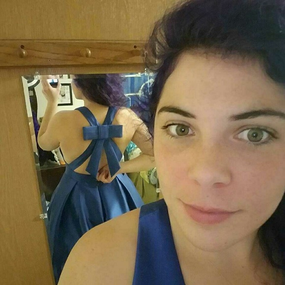 Sapphire Blue Ball Gown - Picture 2 of 5