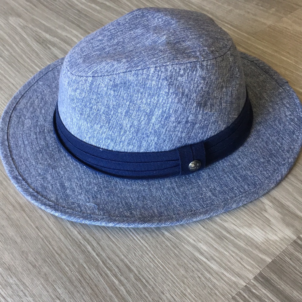 Navy White Fedora