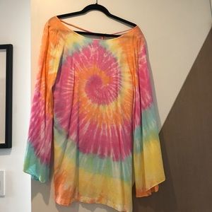 Rat & Boa Tie Dye Dress