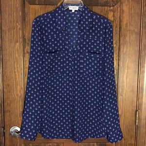 Navy Anchor Express Portofino Shirt