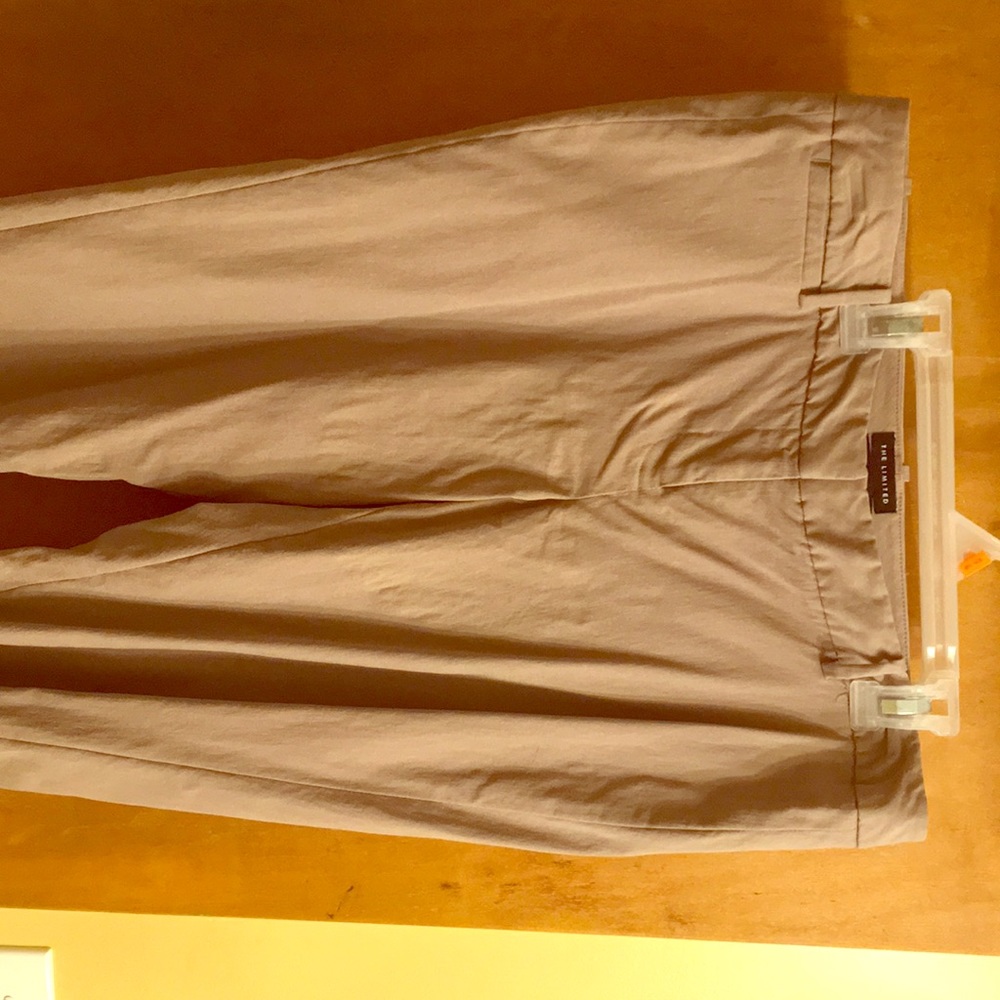 Ankle length pants, tan