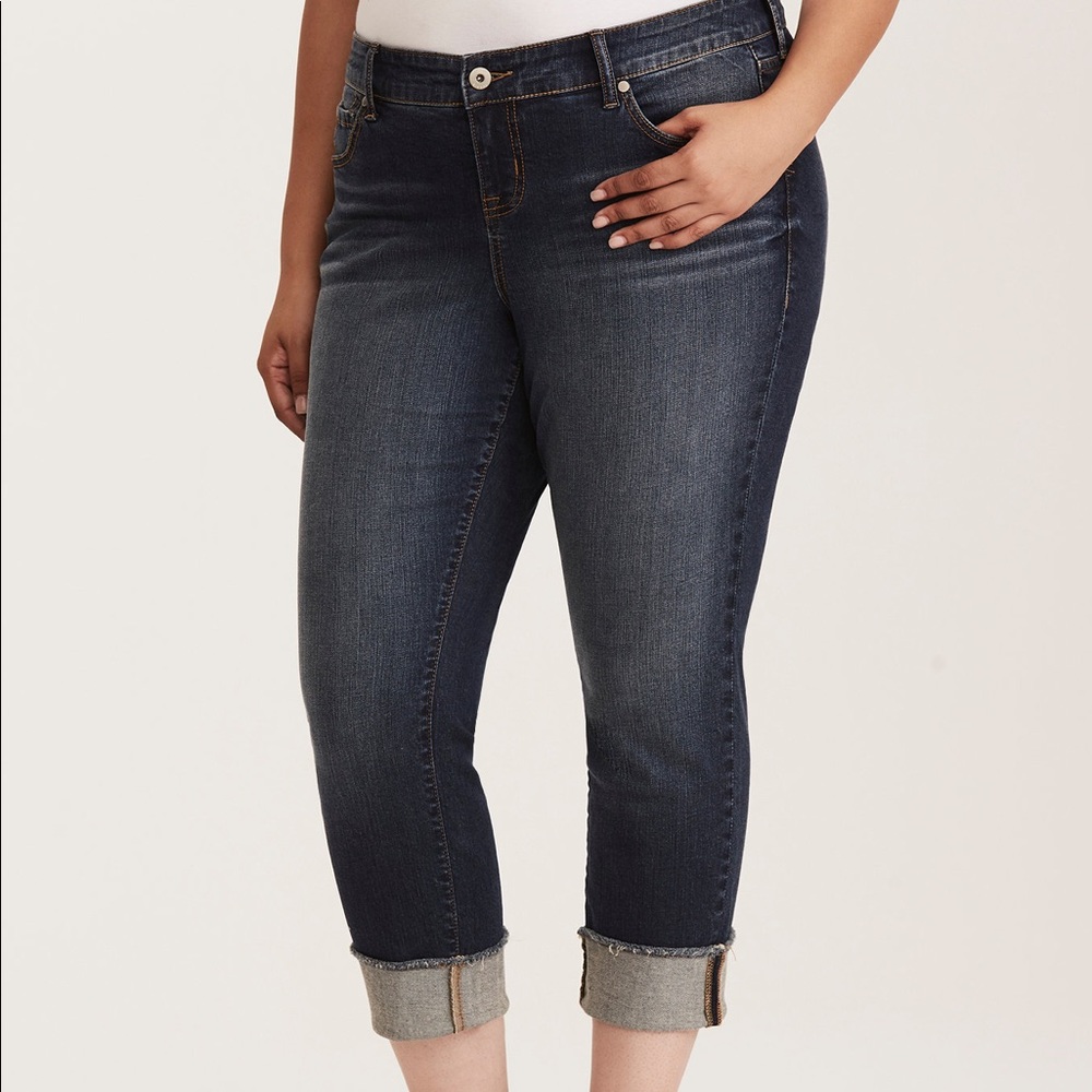 Torrid Medium Wash Boyfriend Jeans - Size 24