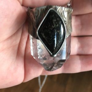 "Sekhemet" Quartz & Healer's Gold Necklace