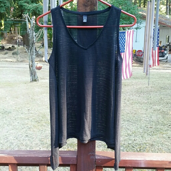 Tops - Black Sheer Tank Top