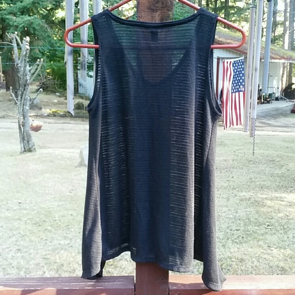 Black Sheer Tank Top - Picture 4 of 6