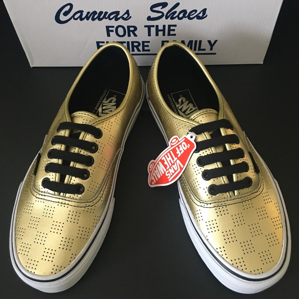 Authentic Gold 50th Anniversary Vans