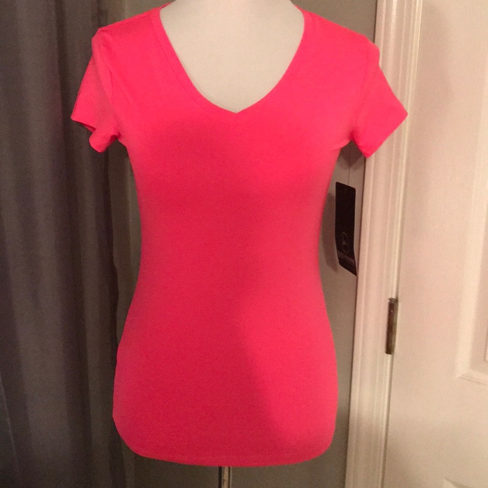 Hot pink work out top