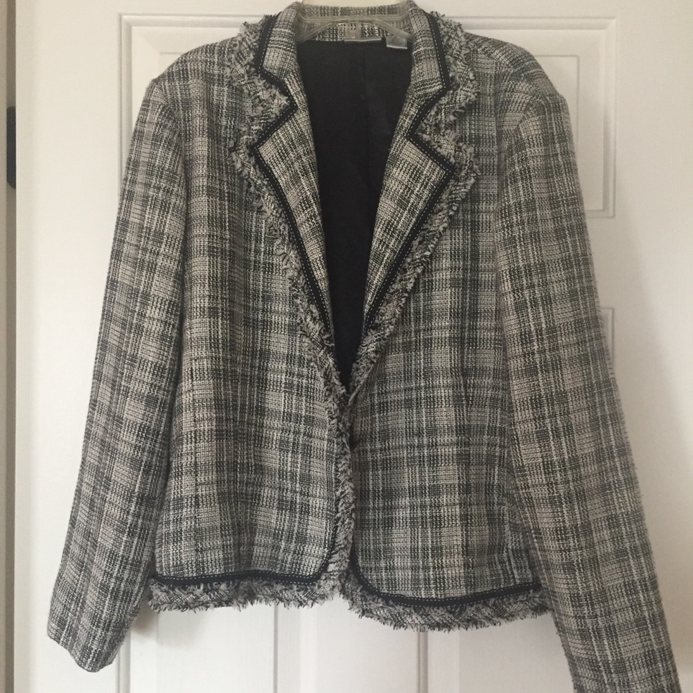 Chico's Black and Tan Jacket