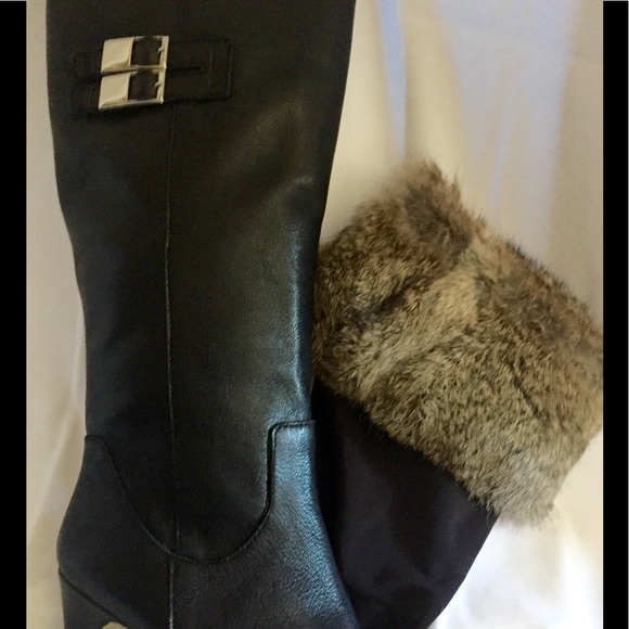 BCBG Max & Co. Black Leather Boots ✨ HP ✨ NWOT - Picture 4 of 6